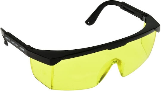 Geko Safety Glasses for Protection with Yellow Lenses 1pcs