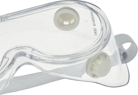 Geko Safety Glasses for Protection with Transparent Lenses 1pcs