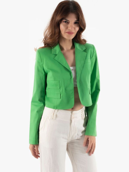 FIDELE Fidele Kurz Damen Blazer Green