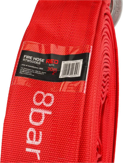 Red Technic Fire Hose 2" 8bar 30x30x30m