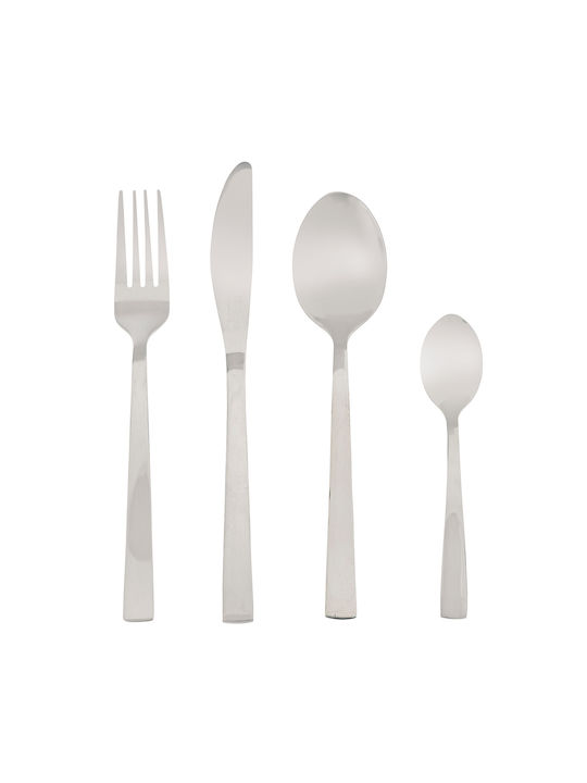 Besteckset Edelstahl Silber 24Stück