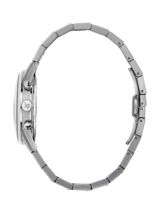 Lip Watches Himalaya Men's Watch Chronograph Battery with Silver Metal Bracelet