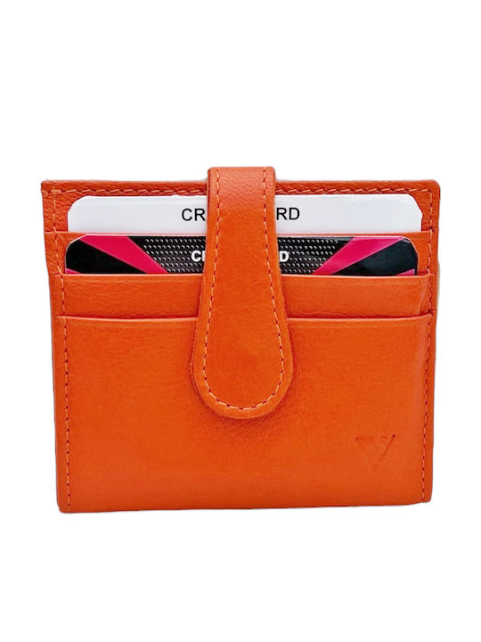 Leder Herren Geldbörse Karten Orange