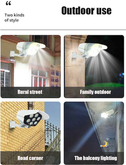 Solar Dummy Surveillance Bullet Camera Black