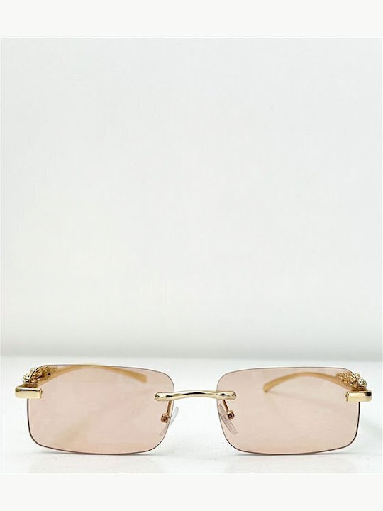 Looks Style Eyewear Γυαλιά Ηλίου Χρυσά με Μεταλλικό Σκελετό Looks Style Eyewear Γυαλιά Ηλίου Χρυσά με Μεταλλικό Σκελετό