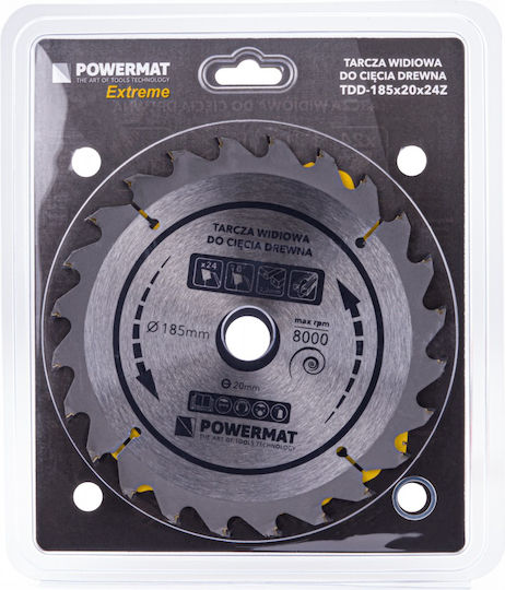 Powermat Диск за рязане с 24 Зъба 185мм