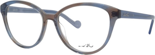 Liu Jo Women's Acetate Prescription Eyeglass Frame Blue LJ2663-461