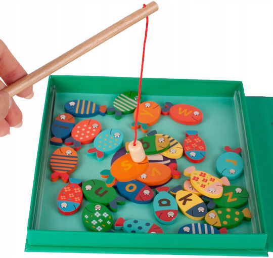 MalPlay Jucărie De Lemn De Pescuit Montessori Game Fishing Pentru 3+ Ani