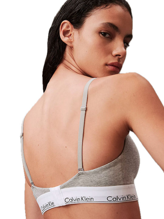 Calvin Klein Bralette Σουτιέν Γκρι