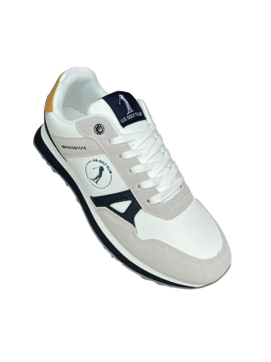 U.S. Golf Club Bărbați Sneakers Albe