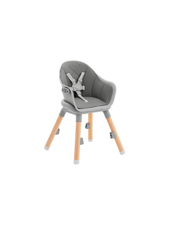 Kikka Boo Woody Baby Highchair 2 in 1 Gray