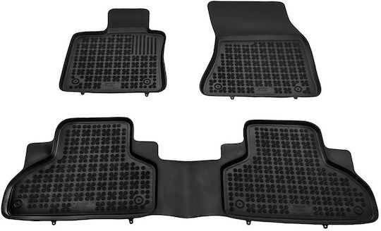 Rezaw Plast Set of Front and Rear Mats 4pcs for BMW X5 2015 2021 Black