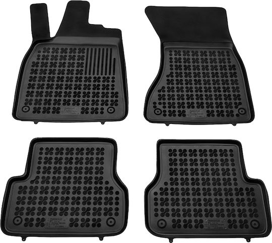Rezaw Plast Set of Front and Rear Mats 5pcs for Audi A6 2011 2018 Black