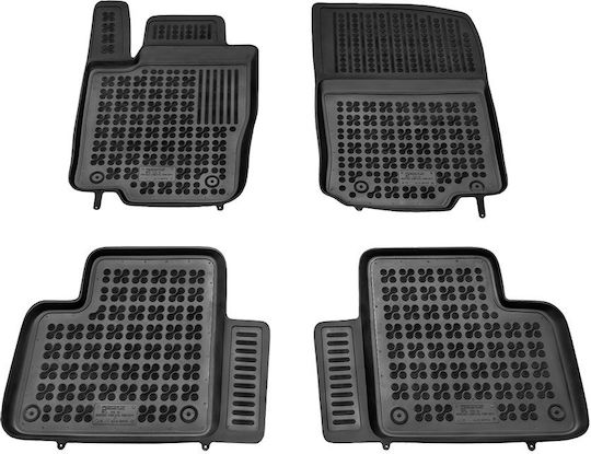 Rezaw Plast Set of Front and Rear Mats 5pcs for Mercedes-Benz GLE Renault Coupe Hyundai Coupe 2015 2019 Black