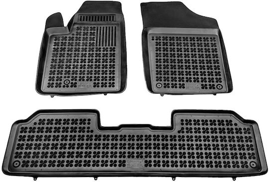 Rezaw Plast Set of Front and Rear Mats 4pcs for Peugeot Partner Citroen Berlingo Black