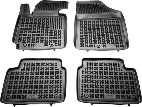 Rezaw Plast Set of Front and Rear Mats 5pcs for Hyundai Veloster 2011 2018 Black