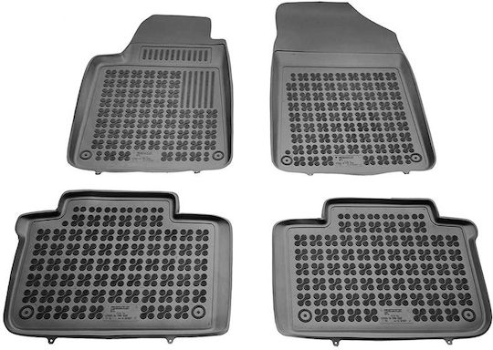 Rezaw Plast Set of Front and Rear Mats 5pcs for Citroen C6 2005 2012 Black