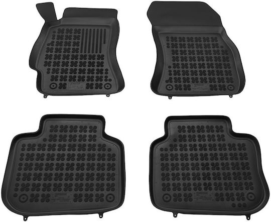 Rezaw Plast Set of Front and Rear Mats 5pcs for Mercedes-Benz V Subaru Legacy 2009 2014 Black