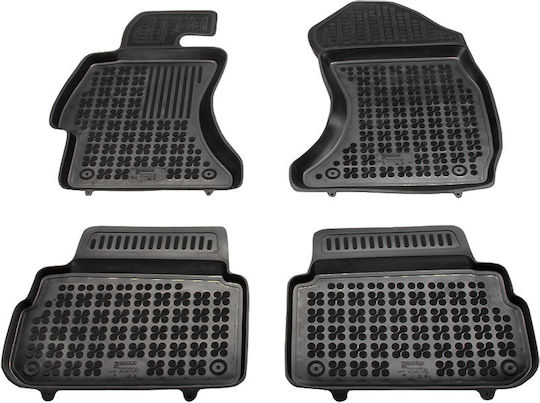 Rezaw Plast Set of Front and Rear Mats 5pcs for Subaru XV 2018+ Black