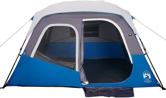 vidaXL Summer Camping Tent Green With Double Cloth For 6 People 344x282x212cm