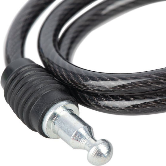 Oxford Bumper Cable Motorrad-Diebstahlsicherungsrolle mit Länge 60cm Motorradkettenschloss mit Bolzendurchmesser 6mm Schwarz Farbe