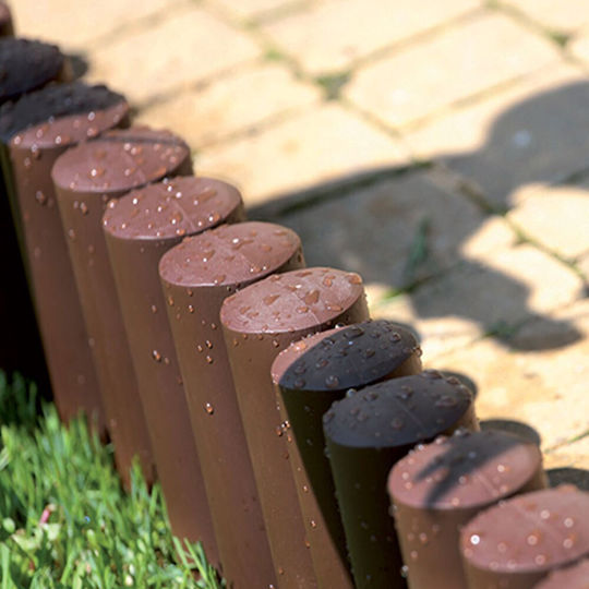 Prosperplast Plastic Garden Border in Brown Color xcm
