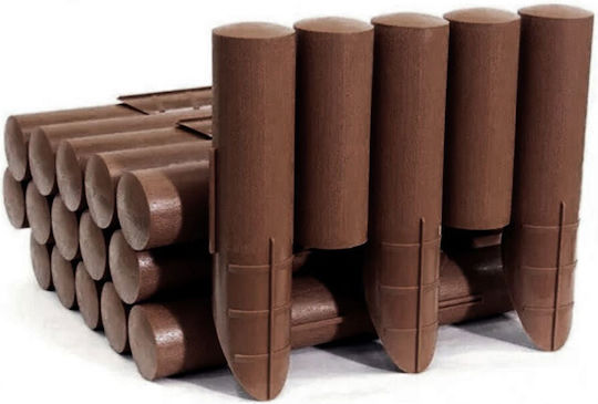 Prosperplast Plastic Garden Border in Brown Color xcm