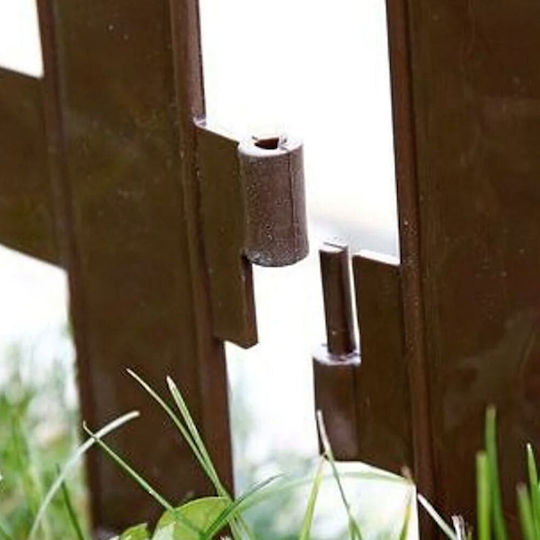 Prosperplast Plastic Fence Grilles in Brown Colour 6 Pieces