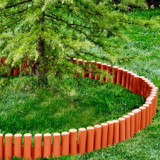 Prosperplast Kunststoffgartenbordüre in Orange Farbe x 2.7m