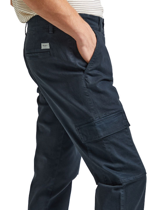 Trousers Cargo in Slim Fit Blue