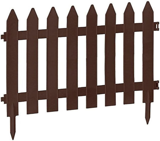 Prosperplast Plastic Fence Grilles in Brown Colour 6 Pieces