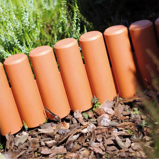 Prosperplast Kunststoffgartenbordüre in Orange Farbe x 2.7m
