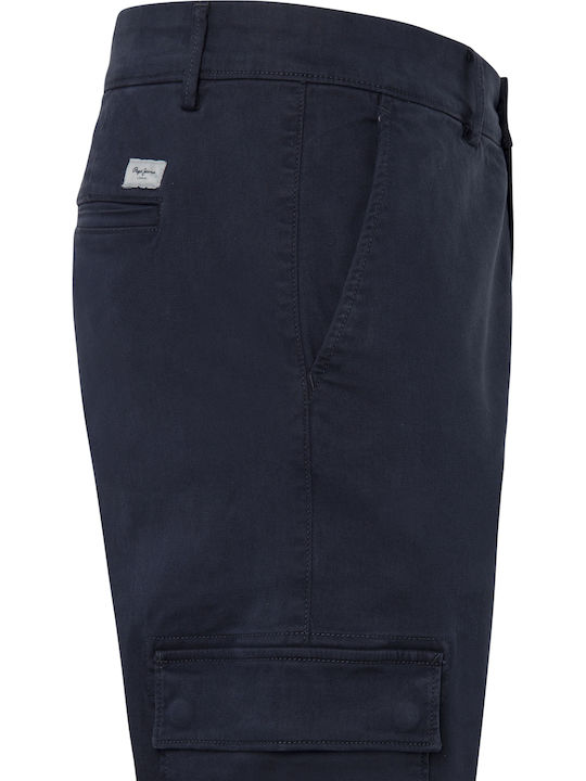 Trousers Cargo in Slim Fit Blue