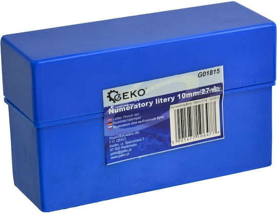 Geko G01815 Stamped Letters Hand Tool Set 27pcs