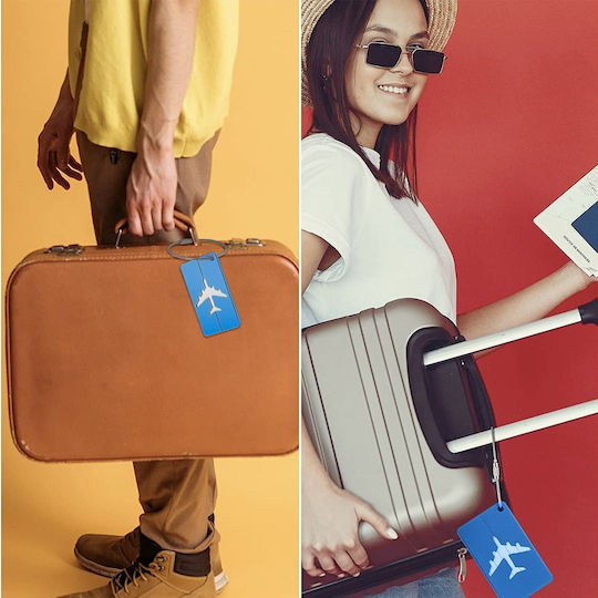 Quasar Blue Luggage Label