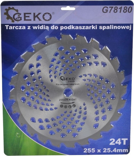 Geko Δίσκος Κοπής Ξύλου με 24 Δόντια 255mm