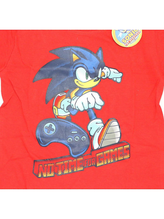 Kinderoberteile Kurzärmelig Rote Sonic