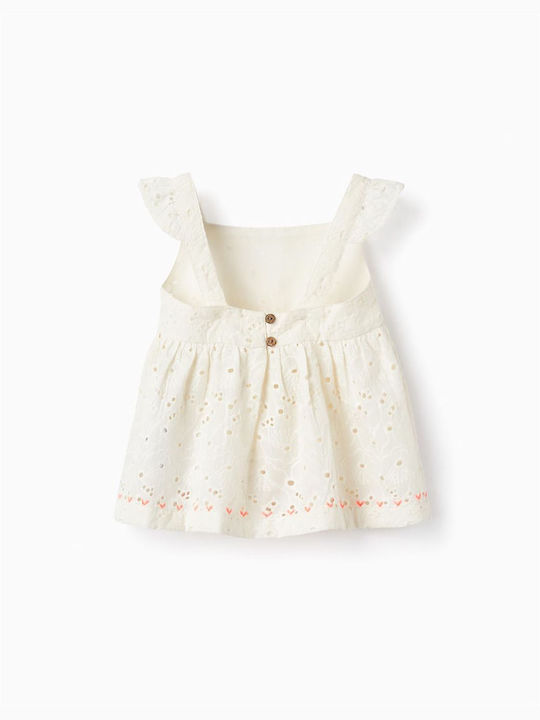 Zippy Kids Blouse Sleeveless Ecru