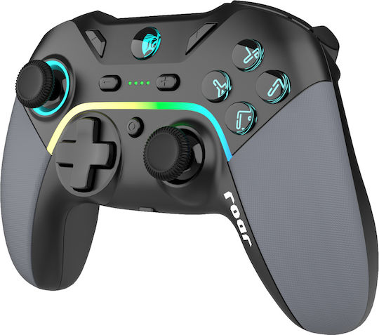 Roar RR-0022 Ασύρματο Gamepad για Android / PC / Switch / iOS Μαύρο