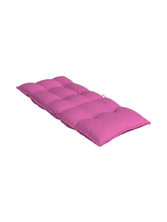 vidaXL Wasserdichtes Gartenstuhlkissen mit Rückenlehne Rosa 6 Stück 50x120cm