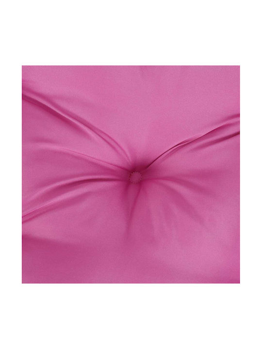 vidaXL Wasserdichtes Gartenstuhlkissen mit Rückenlehne Rosa 6 Stück 50x120cm