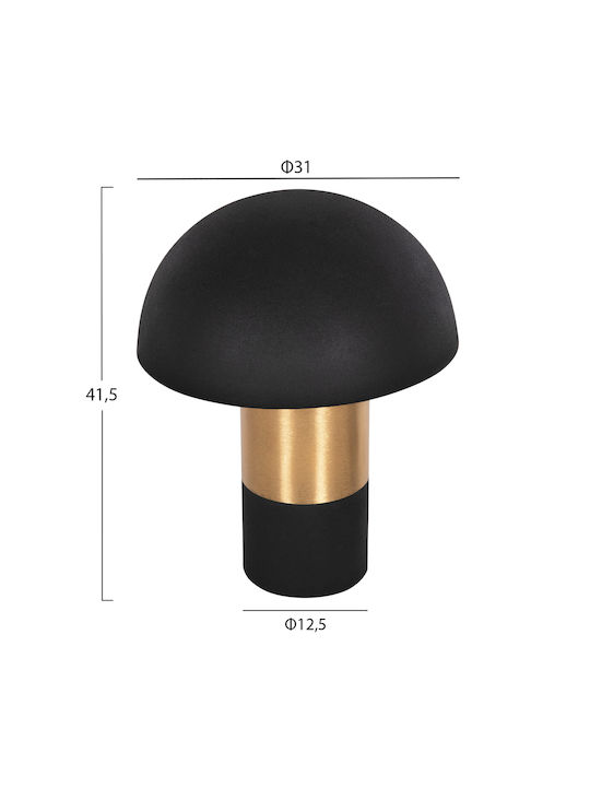 Freebox Metal Table Lamp for Socket E27 with Black Shade and Base