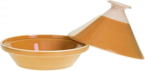Secret de Gourmet Ceramic Round Heat-Resistant Cookware with Lid and Stand 3000ml