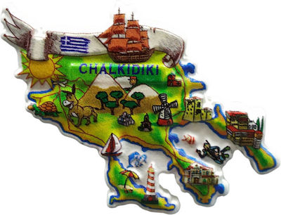 Tουριστικό Μαγνητάκι Souvenir – Σετ 12pcs Resin Magnet Halkidiki 678309 678309