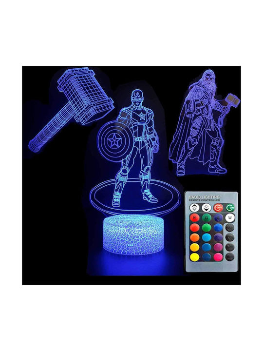Dekorative Lampe 3D-Illusion