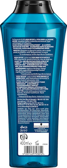 Gliss Aqua Revive Sampon Reconstrucție/Hidratare Pentru Toate Tipurile de Păr 400ml