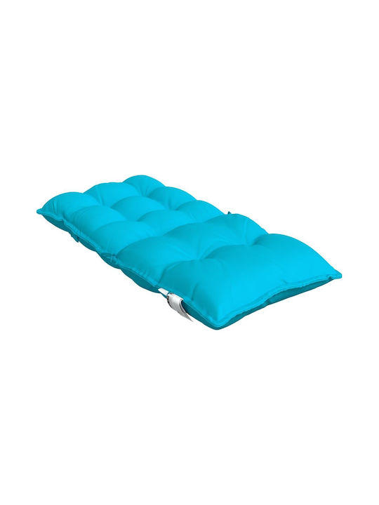 vidaXL Wasserdichtes Gartenstuhlkissen mit Rückenlehne Türkis 4 Stück 50x100cm