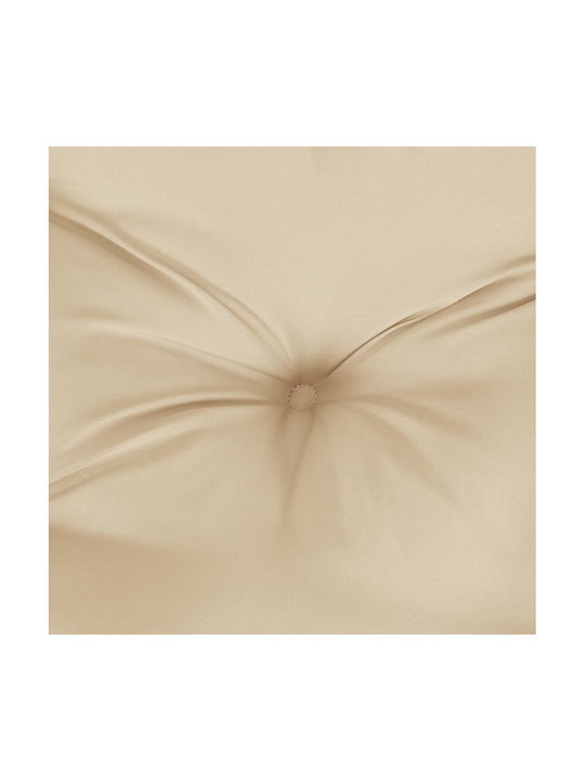vidaXL Wasserdichtes Gartenstuhlkissen mit Rückenlehne Beige 4 Stück 50x120cm