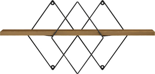 Wall Shelf Chantria Brown 60x14x36cm