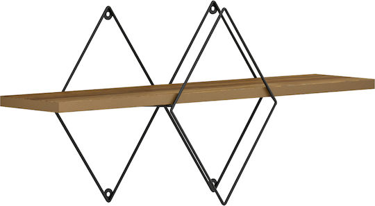 Wall Shelf Chantria Brown 60x14x36cm